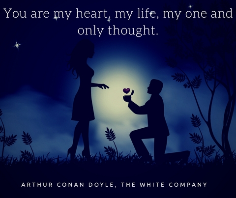inspirational quote about love and life from the book the white company by arthur conaan doyle