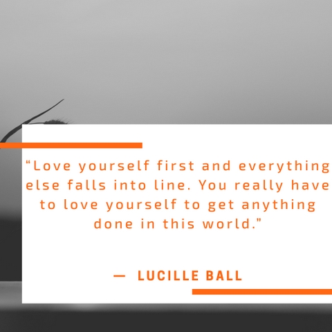 inspirational quote by lucill ball about love talking about strength