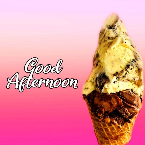 Good afternoon ice cream image
