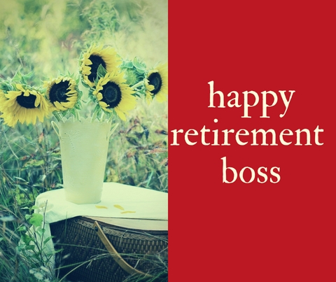 happy retirement boss