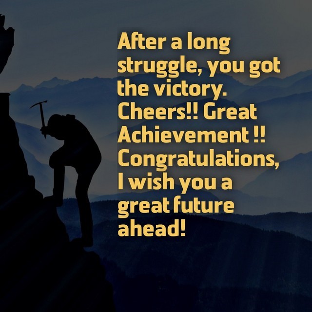 Congratulations messages for great achievement