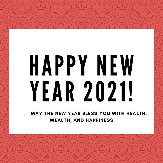 Happy new year 2021 wishes for health wealth