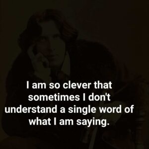 Funny intelligence quote by oscar wilde