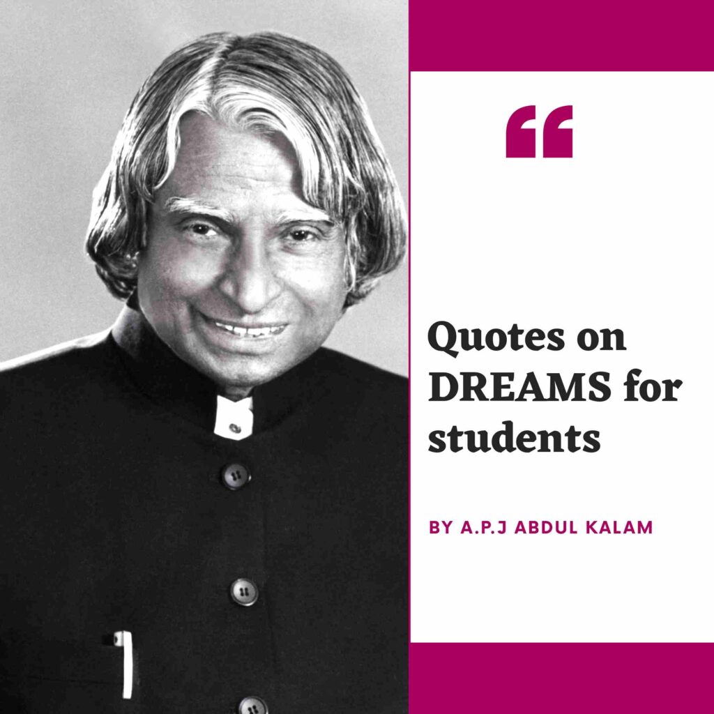 Apj Abdul kalam quote on dream