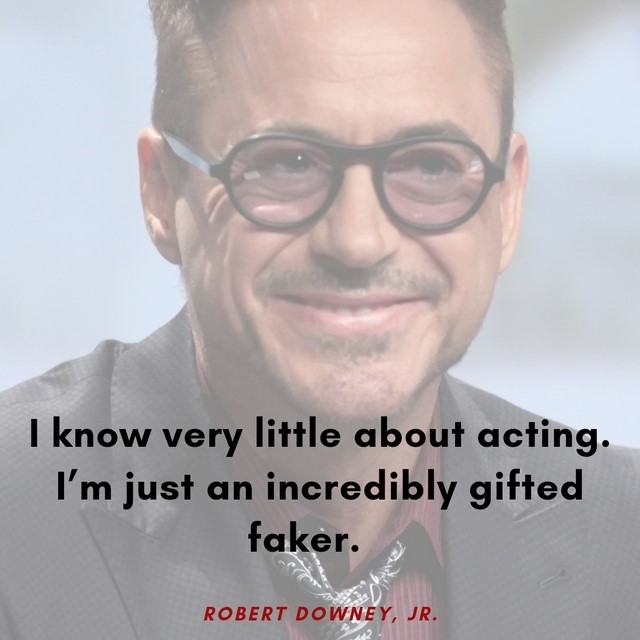 Quote on acting by Robert Downey Jr