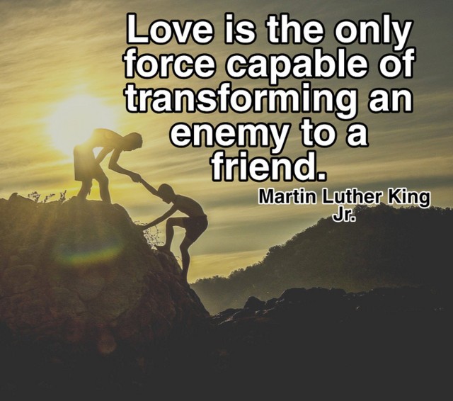 Quote on love enemy friend