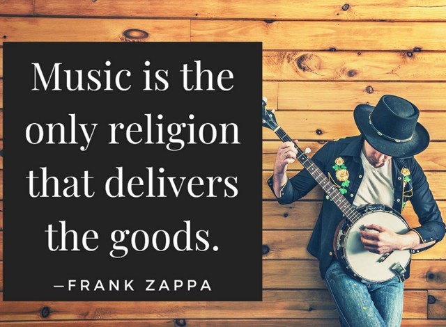 Quote on music and positivity