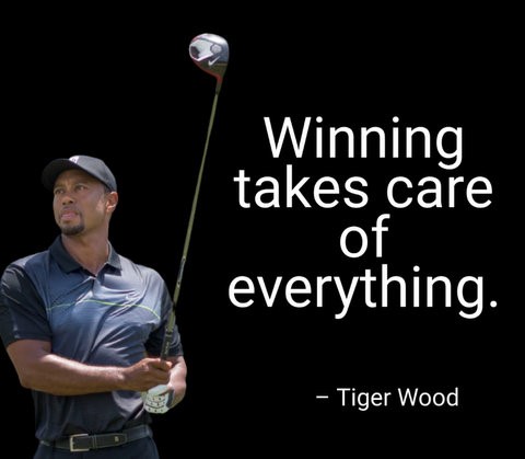 Tiger Woods Quotes on winning